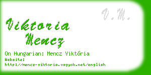 viktoria mencz business card
