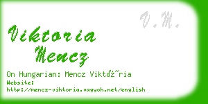 viktoria mencz business card